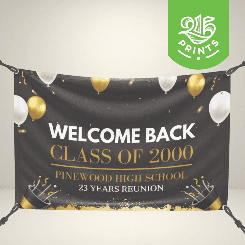 How to make a class reunion banner in 5 steps