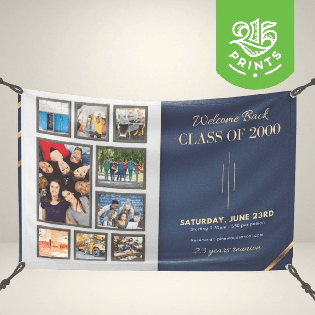 How to make a class reunion banner in 5 steps
